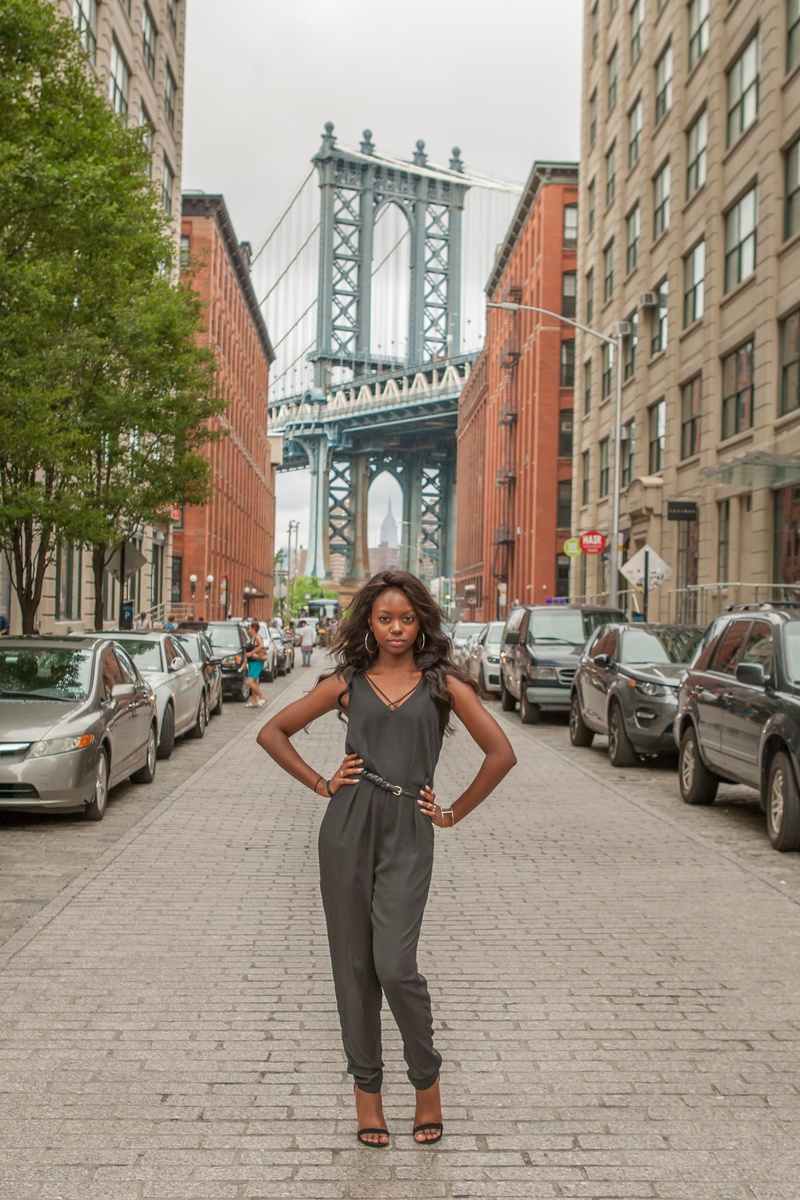 Female model photo shoot of Courtney Bee by JMarkPhoto in DUMBO, Brooklyn, NY