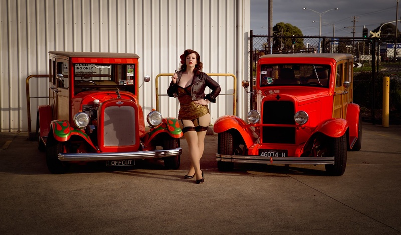 Female model photo shoot of Miss Bettie B Goode in Fast Fit Car Care Cranbourne