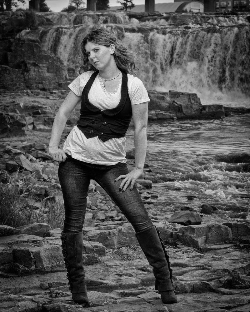 Female model photo shoot of missymouse9000 in Falls Park, Sioux Falls, SD