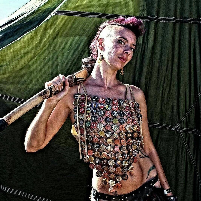 Female model photo shoot of Mitzy Mayhem by Fantasies Muse in Wasteland Weekend 2015