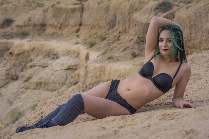Female model photo shoot of Nikki_Rage in Sand Dunes