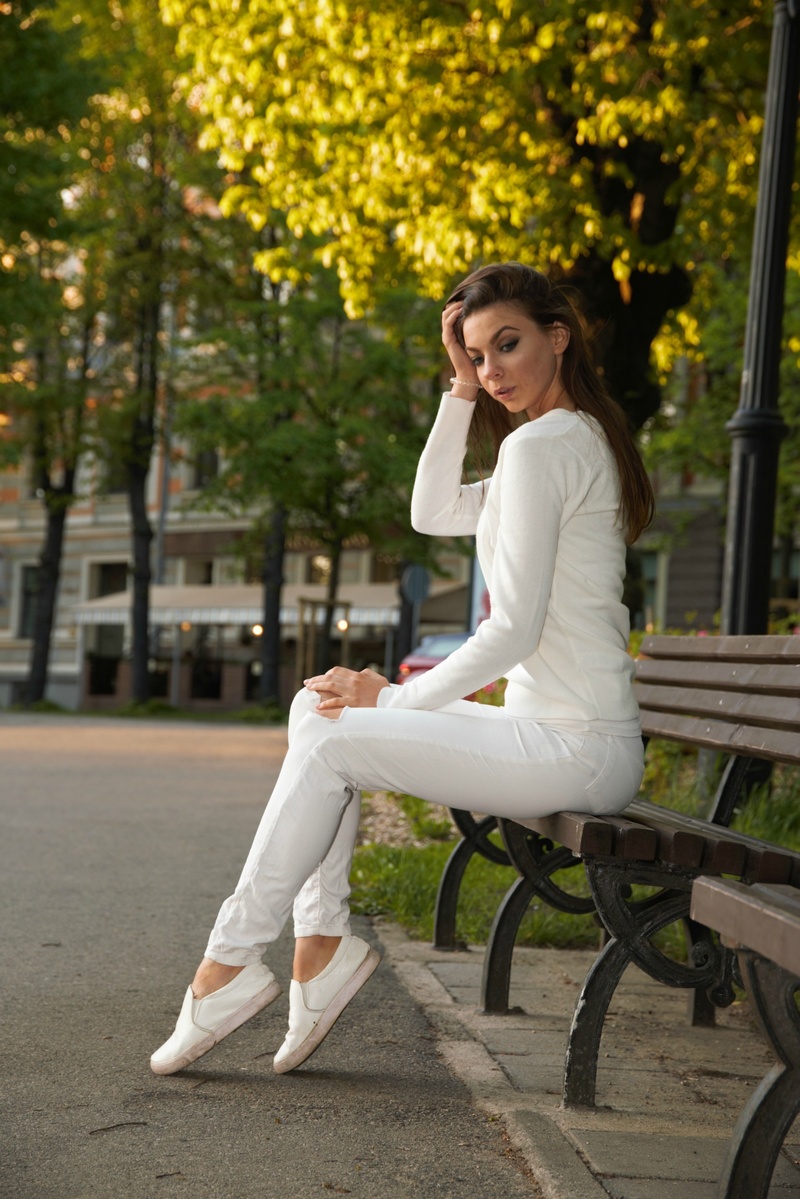 Female model photo shoot of ElinaM in Riga