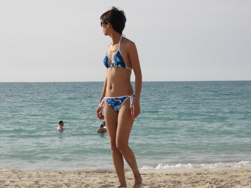 Female model photo shoot of Janelle Diaz in Jumeirah Open Beach Dubai