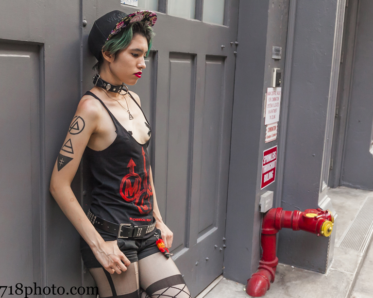 Male and Female model photo shoot of peatpunk and CrimsonDragon5 in New York City