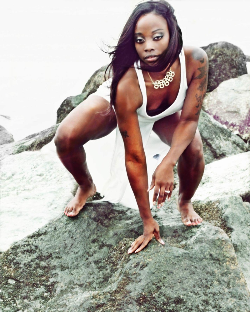 Female model photo shoot of OnikaDaModel in Tybee Beach