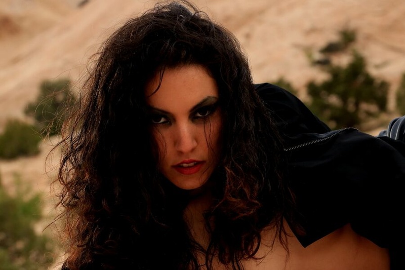 Female model photo shoot of Iman Hamdi in San Rafael Swell