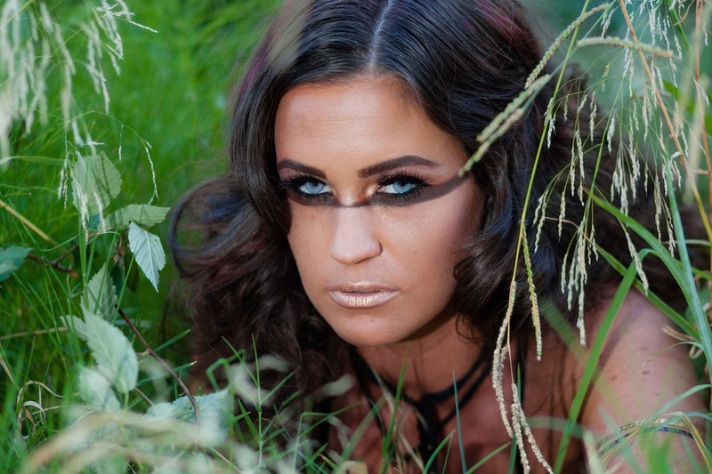 Female model photo shoot of Juliette Blair Makeup in Sacramento, Cali