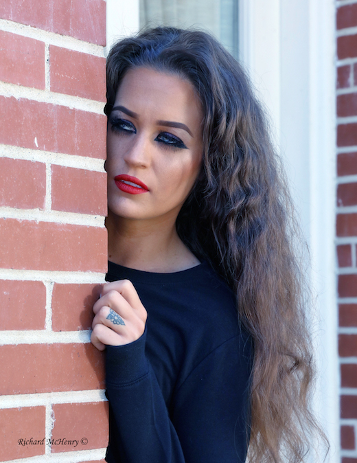 Female model photo shoot of Juliette Blair Makeup in Sacra