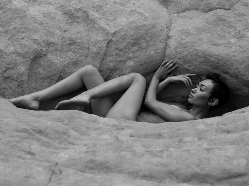 Male and Female model photo shoot of SF LightCatcher and Dominique Zuniga  in Valley of Fire, NV