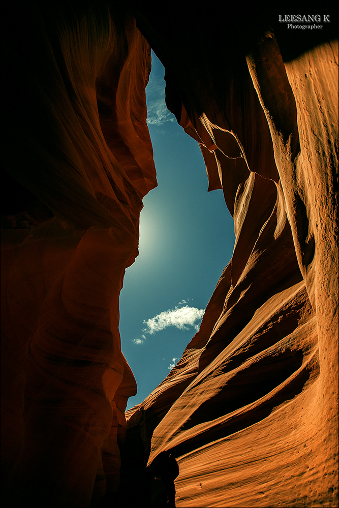 Male model photo shoot of Charisma M Lee in Antelope Canyon