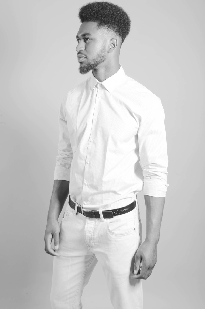 Male model photo shoot of Apex Tshisekedi in Cavendish Square, London