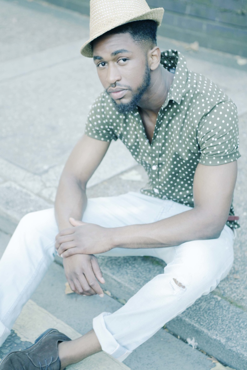 Male model photo shoot of Apex Tshisekedi in Cavendish Square, London