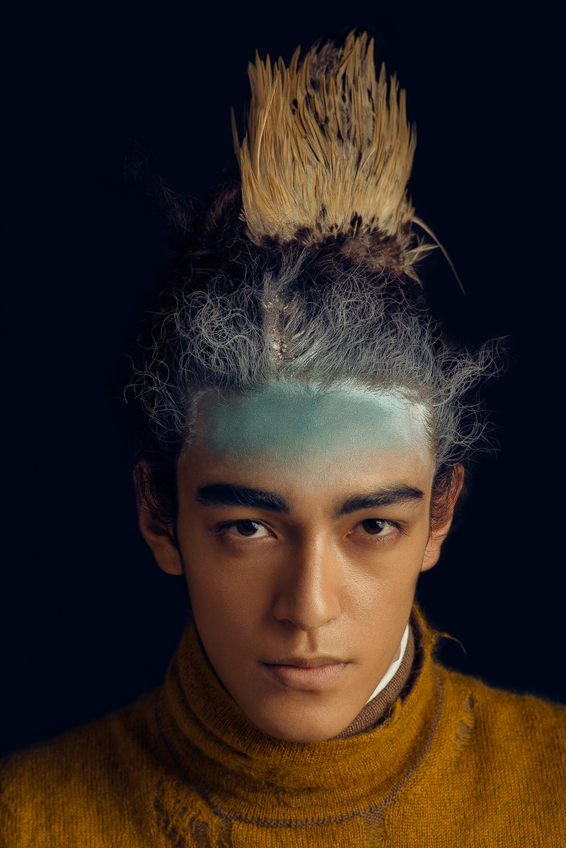 Male model photo shoot of Bao Yanzhou in Tokyo, Japan