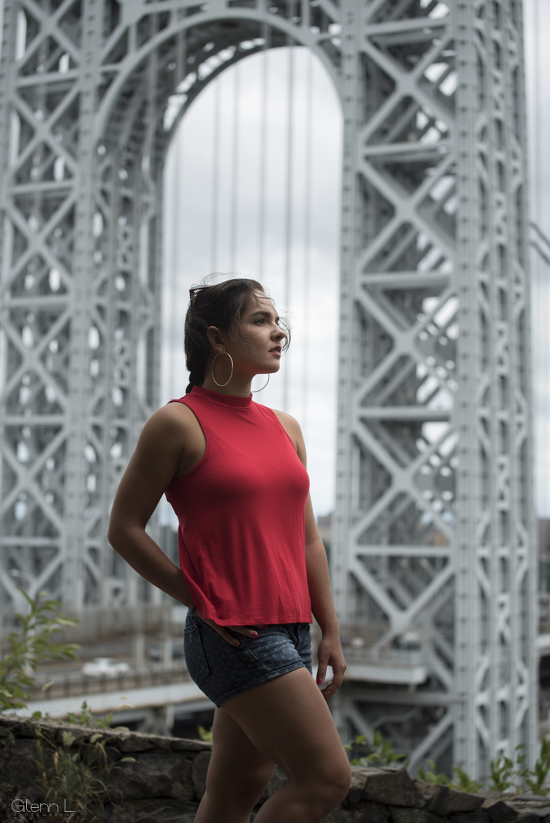 Female model photo shoot of Constance Nicolas  in Fort Lee