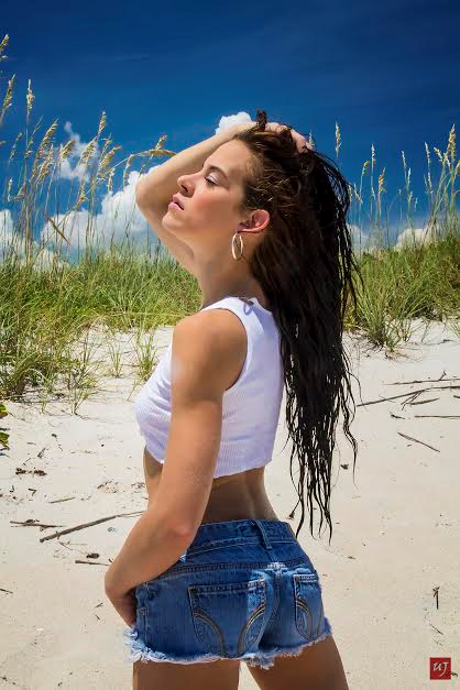 Female model photo shoot of Tiffani Campbell in Playalinda Beach Space Cpast