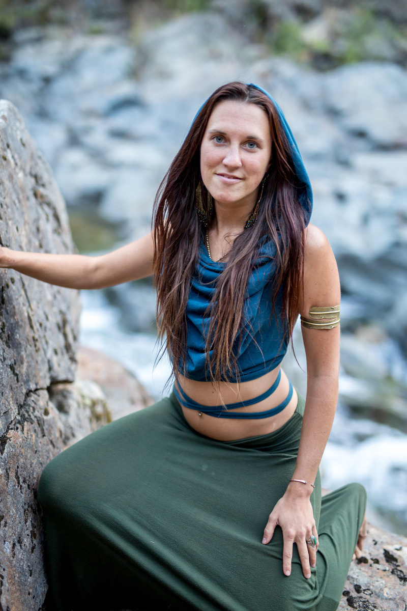 Female model photo shoot of WarriorGoddess in Yuba River