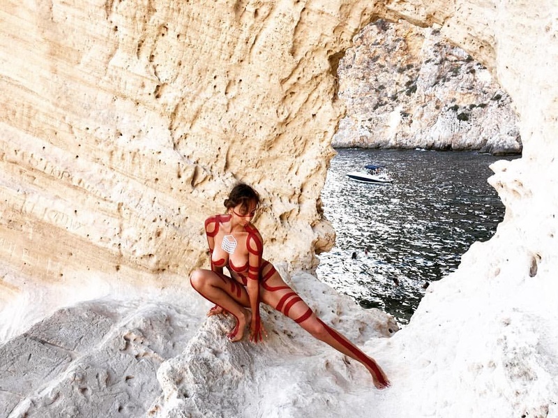 Female model photo shoot of Giada Yu Gilardoni in Ibiza