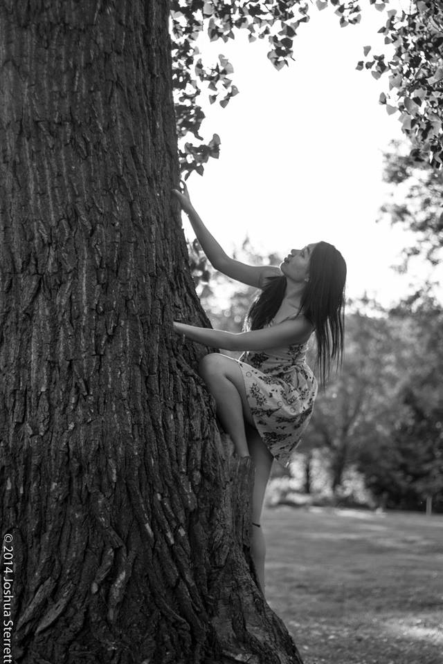 Female model photo shoot of SingShunhua in Iowa City Park