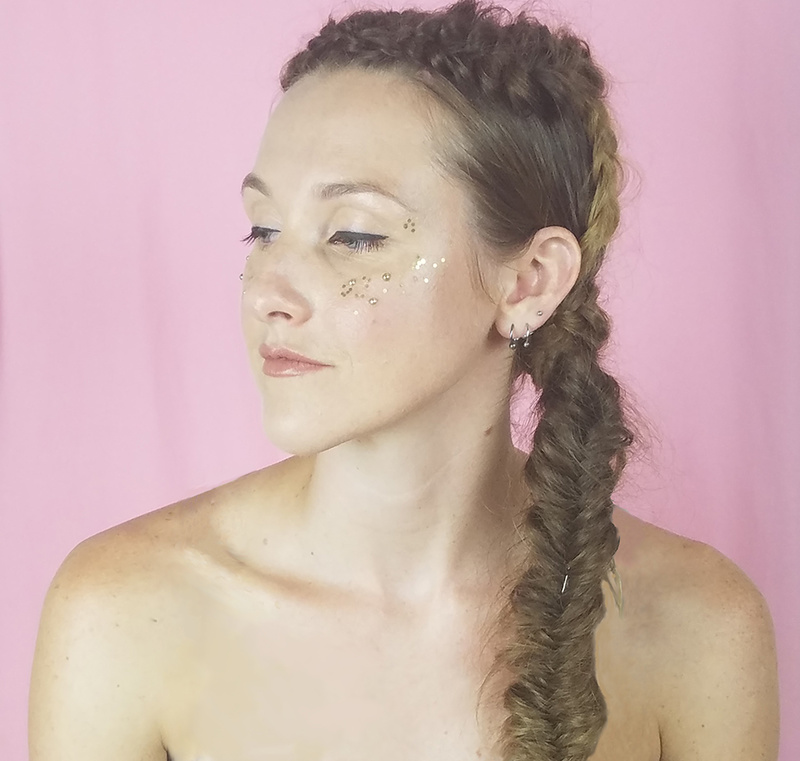 Female model photo shoot of the makeup artivist