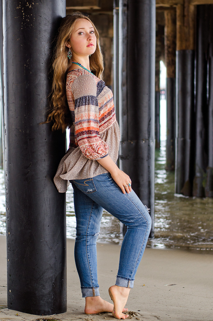 Female model photo shoot of cjmorse by TonyZ Imagery in Under the Pier
