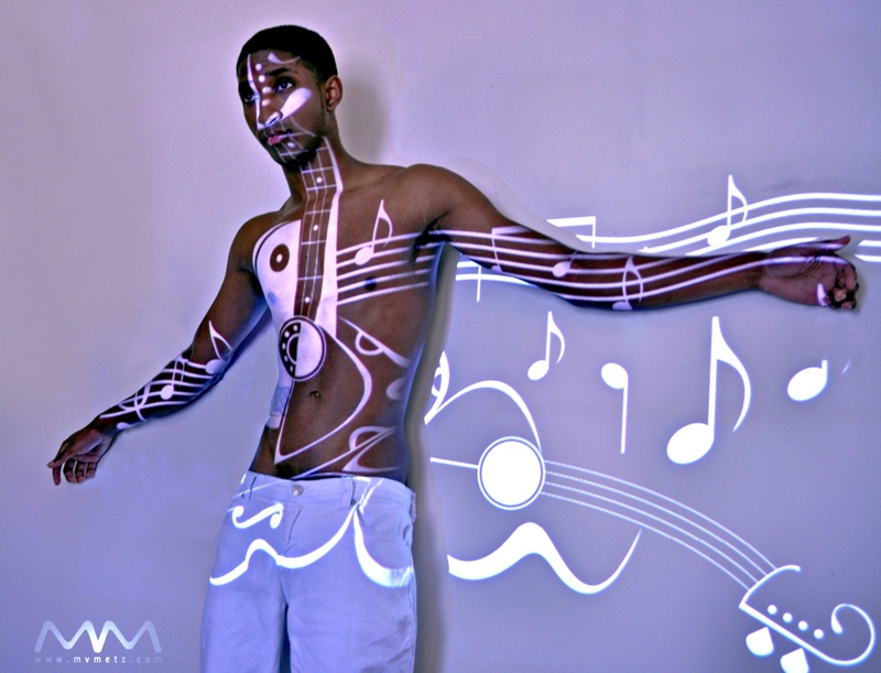 Male model photo shoot of Mike V Metz in Atlanta, GA - projector in real time, no photoshop