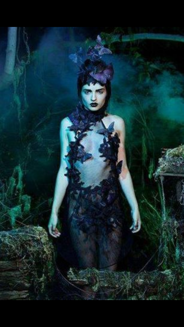 Female model photo shoot of Black Lotus Clothing