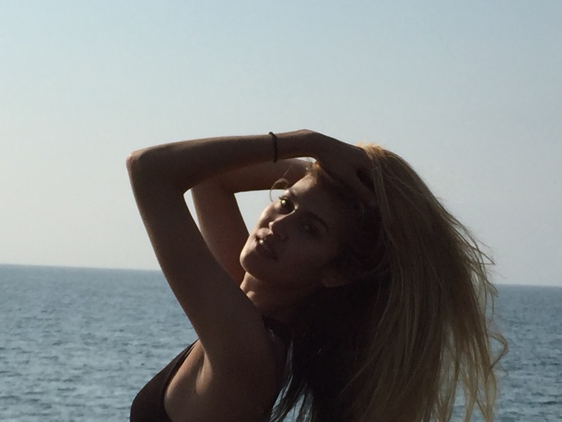 Female model photo shoot of Narahe_ in Goleta Beach