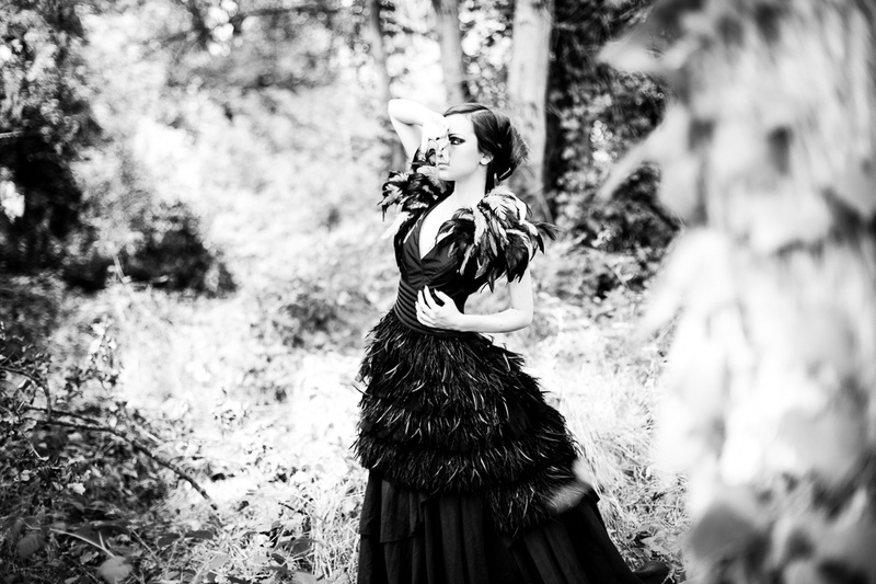 Female model photo shoot of Angelique Make Up by Juliet Labdien in Forests around Milan