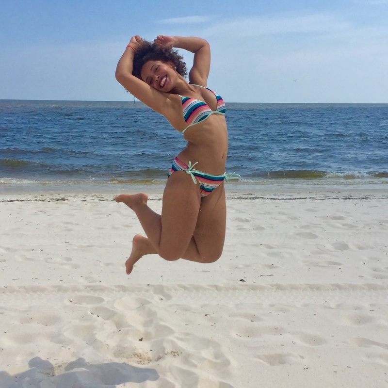 Female model photo shoot of Anna_luxe  in Biloxi beach
