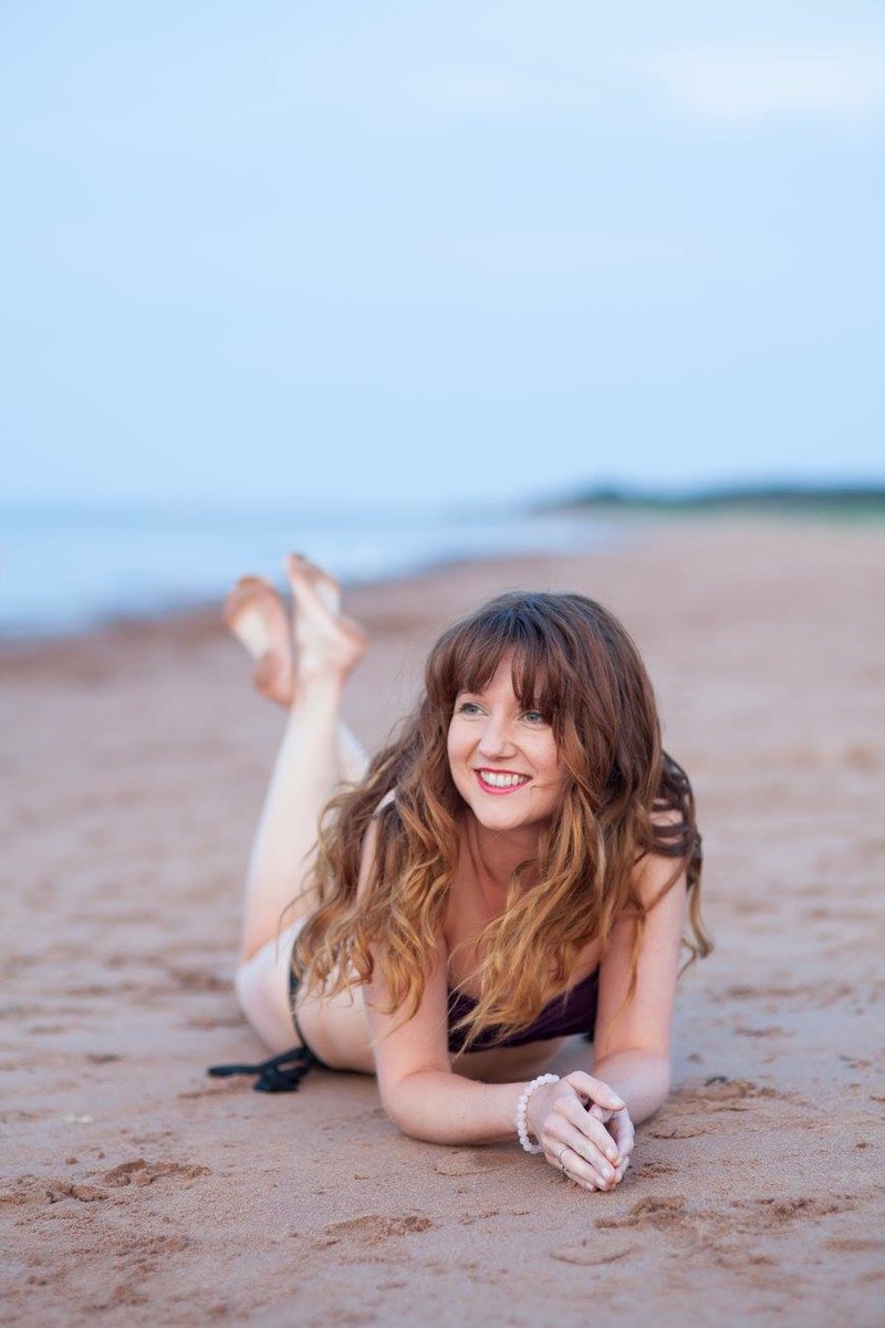 Female model photo shoot of ArtsyRed in Prince Edward Island