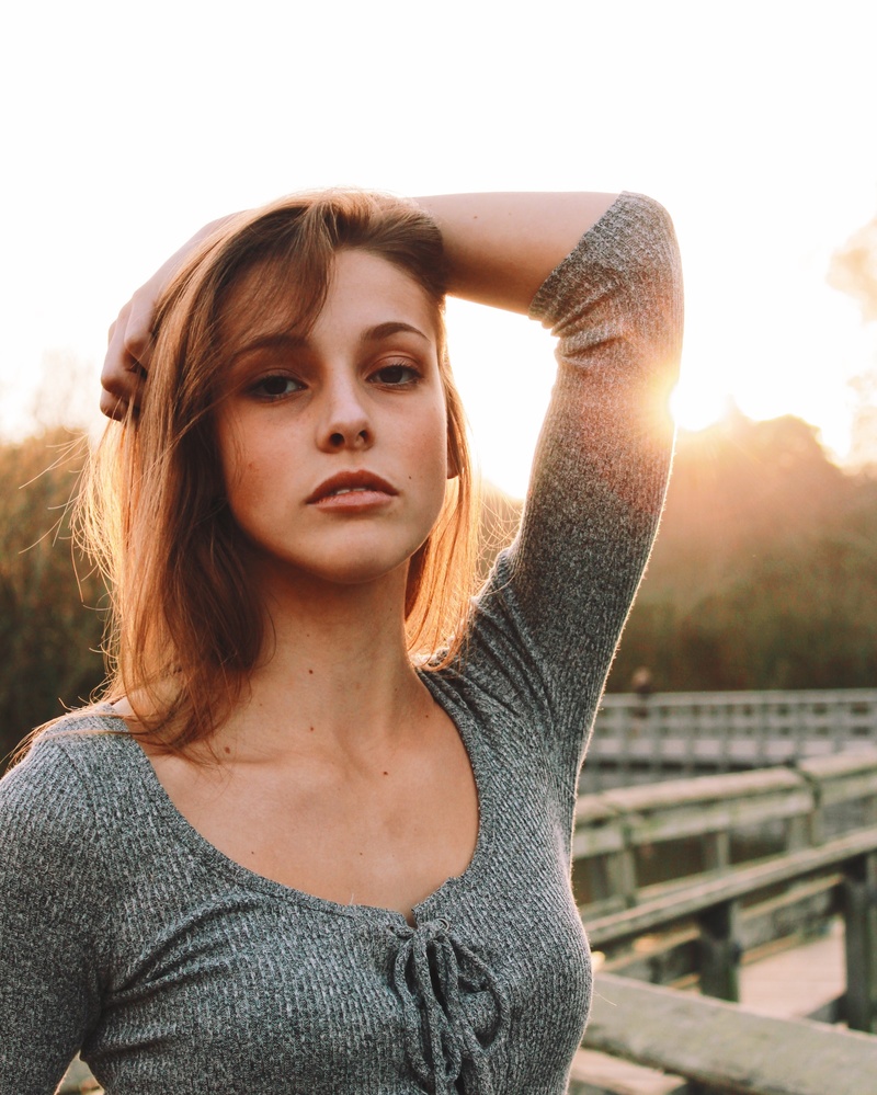 Female model photo shoot of betweentheredwoods 