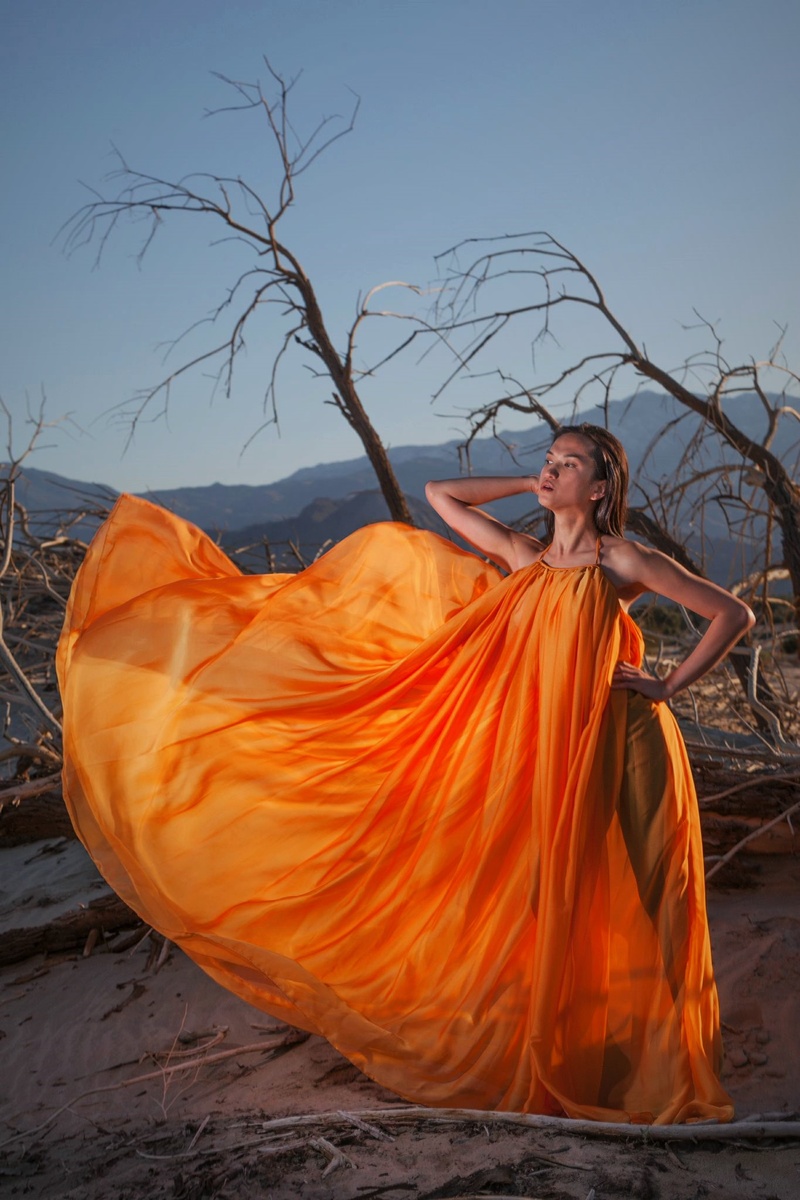 Female model photo shoot of Angel Qinan in Palm Springs CA