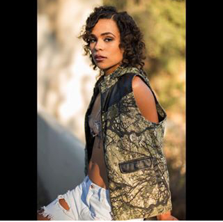 Female model photo shoot of DestinyDoris in Pasadena suicide bridge