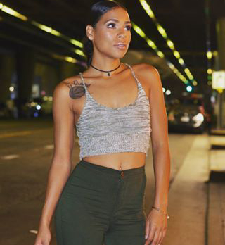 Female model photo shoot of DestinyDoris in Downtown LA