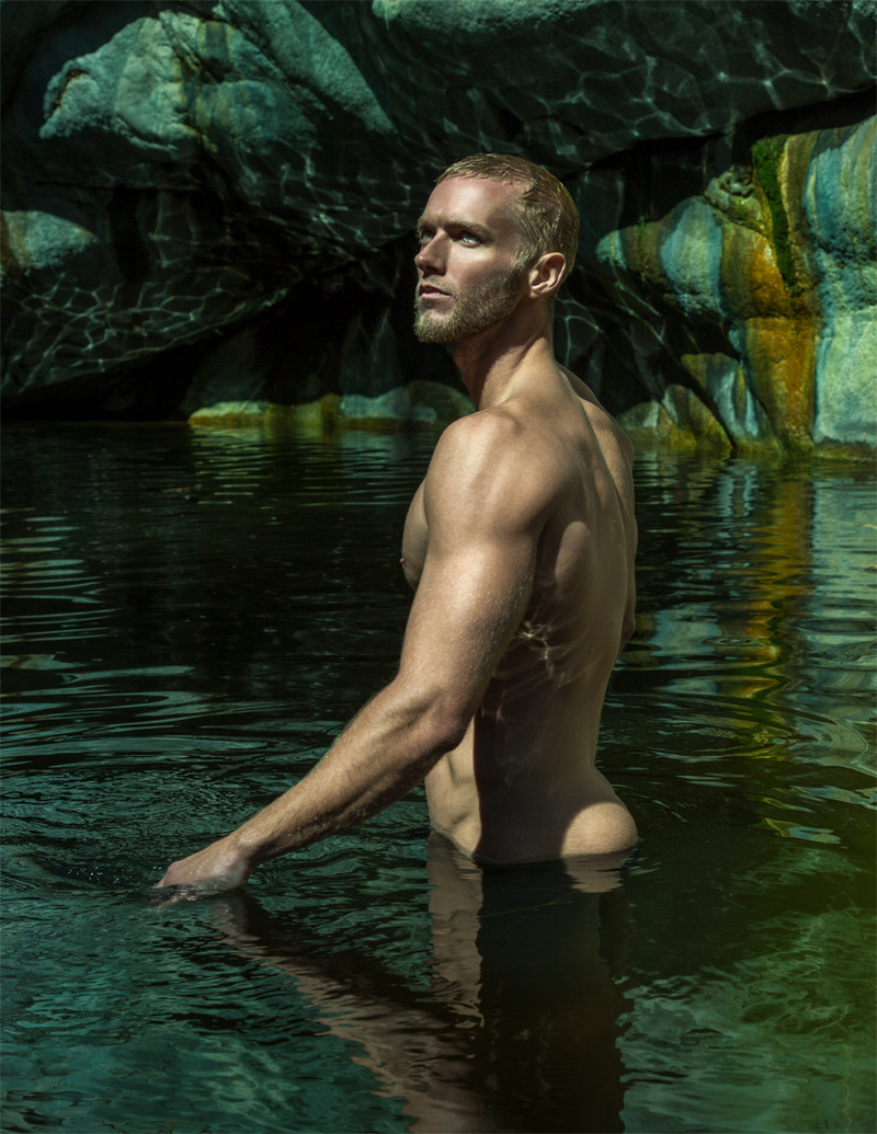 Male model photo shoot of David Daigle  and artistik_influence in Hermit Falls