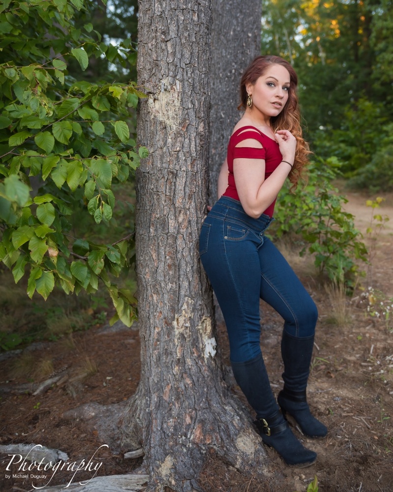 Female model photo shoot of Savvygrl by Photography_by_Michael in Wason Pond conservation and recreation area