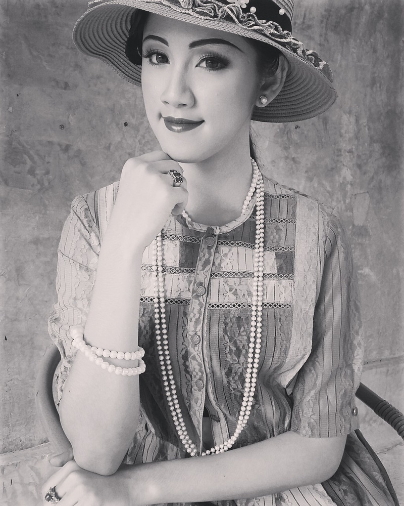 Female model photo shoot of Knitting Makeup Artist in Bangkok, Thailand