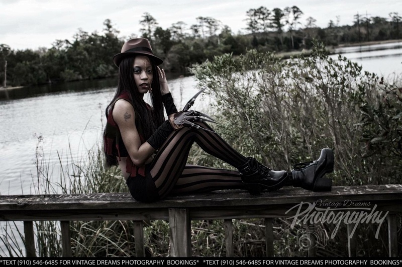 Female model photo shoot of DarkRose7 in Northeast Creek Park