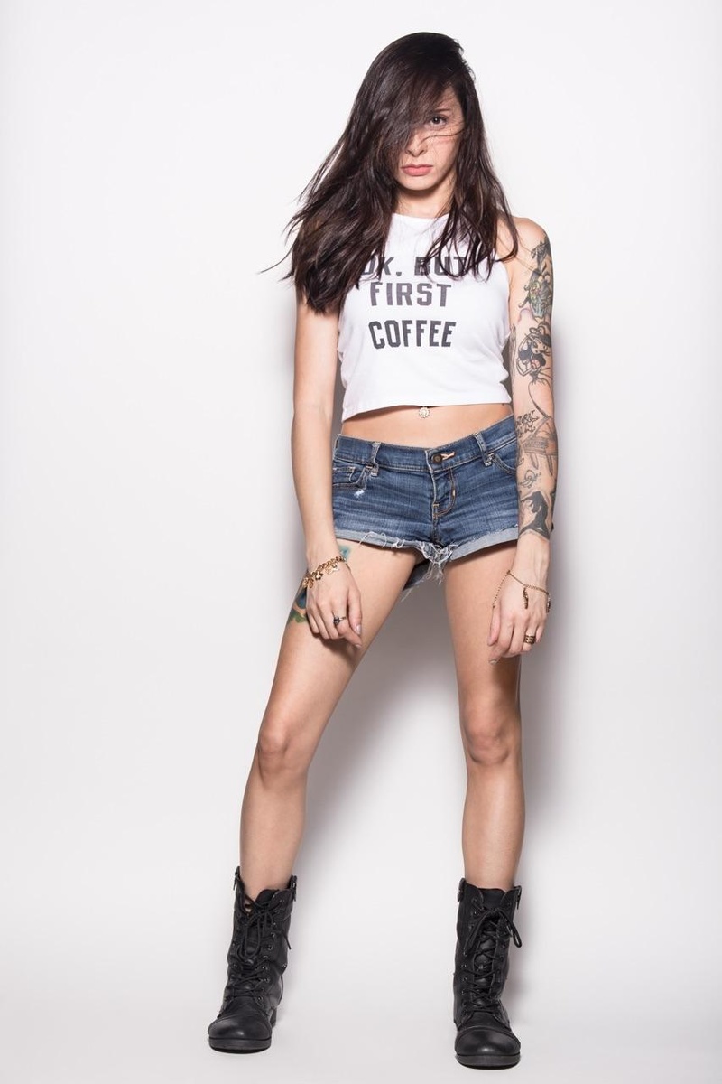 Female model photo shoot of TattooedAria in Fresno, CA