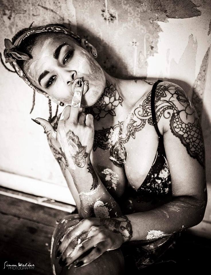 Female model photo shoot of peaches30 in Facebook. Purpleport. Instagram. Suicide girls