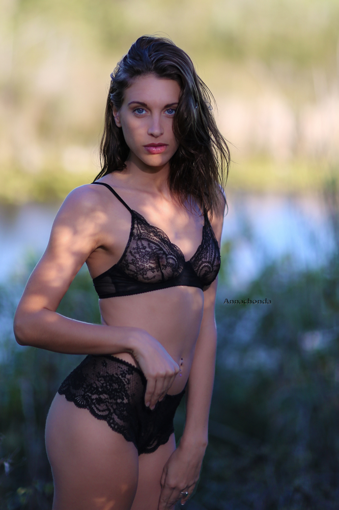 0 and Female model photo shoot of Annachonda  and Amber Fantasia in Florida Everglades