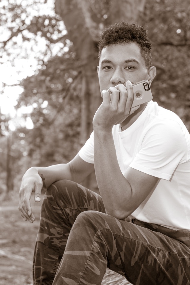 Male model photo shoot of Tongi007 in Harlem/ Central Park