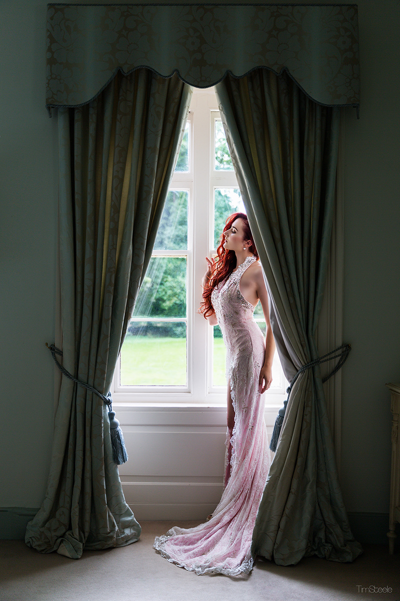 Female model photo shoot of Bernadette Lemon  in Pipewell Hall