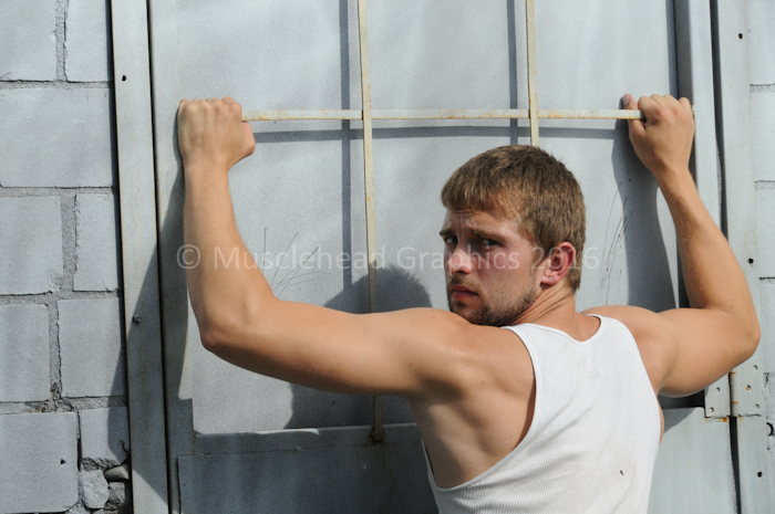 Male model photo shoot of Musclehead Graphics and Dalton Chase