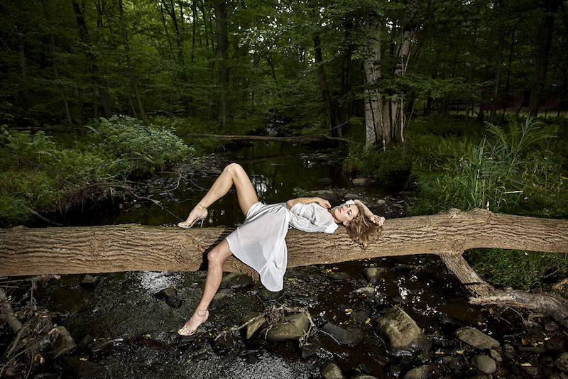 Female model photo shoot of Tati Kurkina by Mark Shaw in NYC