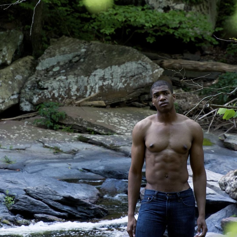 Male model photo shoot of IsaiahEdmonds in Deleware Water Gap