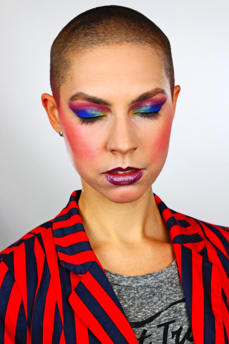 Female model photo shoot of Makeup by Corazon