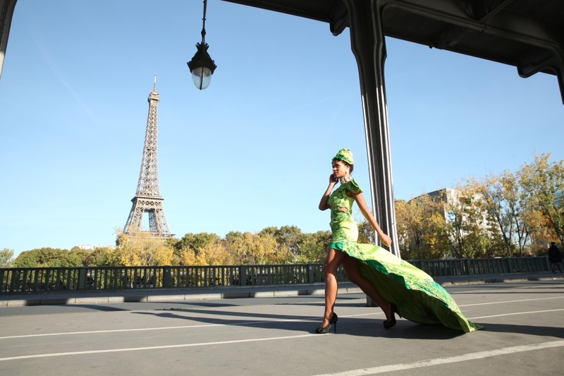 Female model photo shoot of MorenaAfricana in Paris