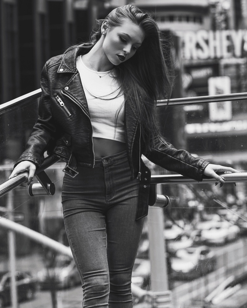 Female model photo shoot of StephanieTearBookings in Manhattan