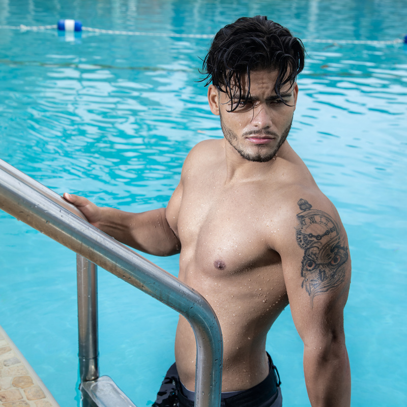 Male model photo shoot of Gustavo R Macias in South Beach, Florida